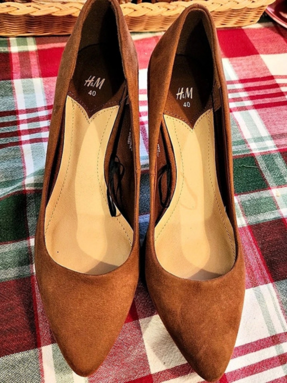 H&M Brown Pointed-Toe Heels EU 40